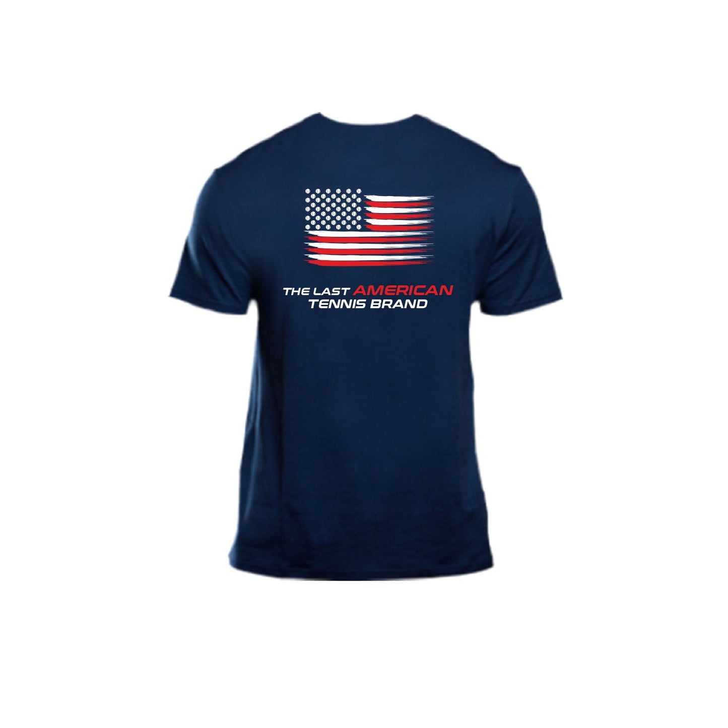 Show your pride in the Diadem Limited Edition American Brand T-Shirt by Diadem Sports. This navy tee features a stylized American flag and bold text on the back, making it a standout piece from an iconic tennis brand.