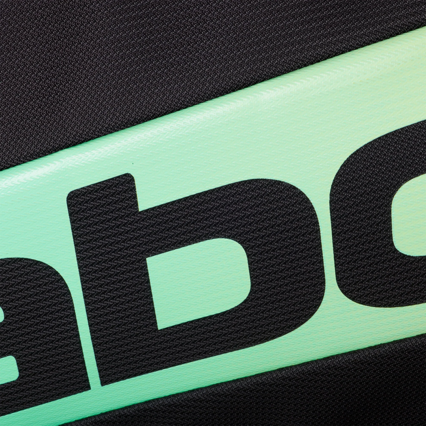 A close-up of the logo on the Babolat RH PRO Padel Bag by Padel USA, crafted for expert players.