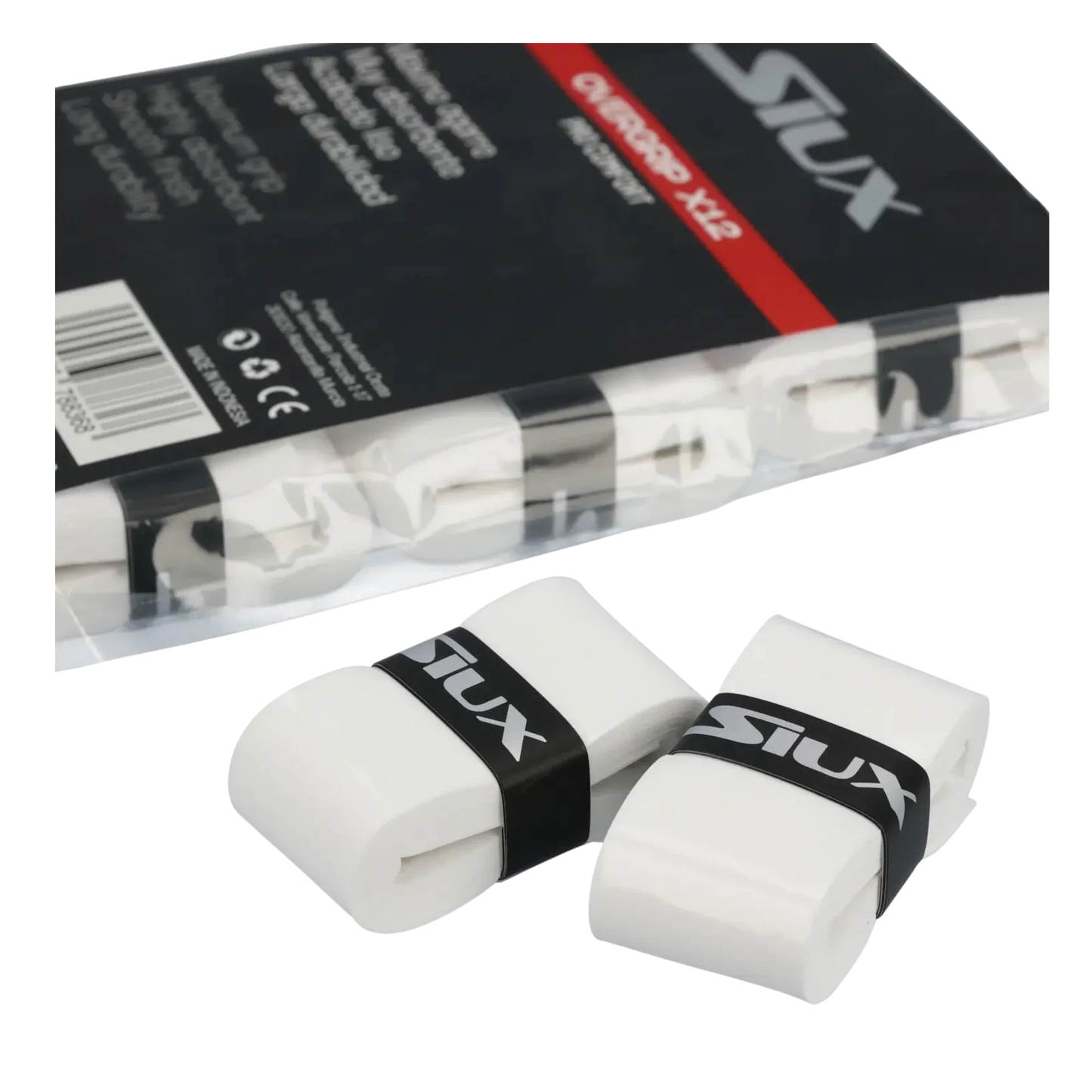 A pack of Siux Pro Comfort x12 Padel Overgrip by Padel USA delivers a comfortable grip, ideal for your padel racket, just like holding quality white paper for crafts or notes.