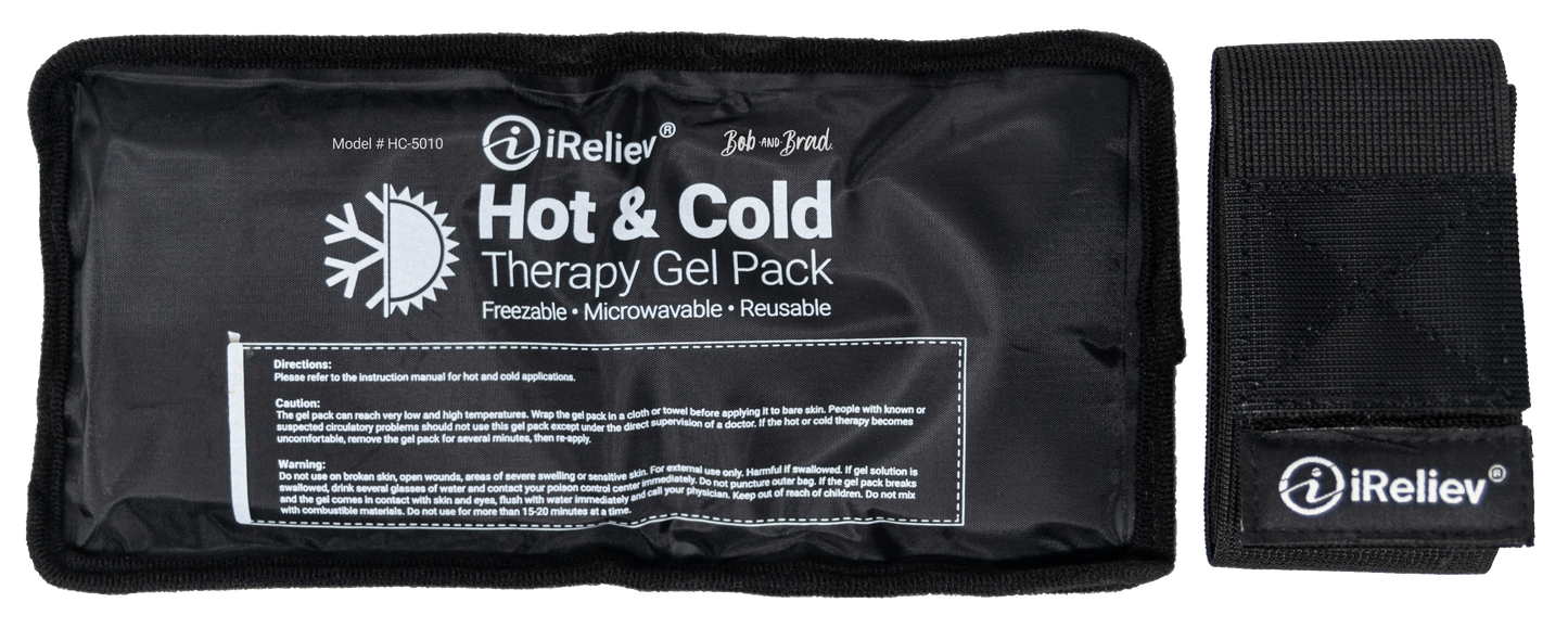 Premium Reusable Hot and Cold Therapy Gel Pack with Securement Straps