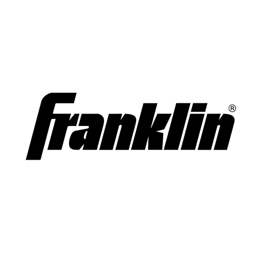 The image shows the word Franklin in bold, black, italicized letters on a white background. A small registered trademark symbol appears at the top right of the last letter n.