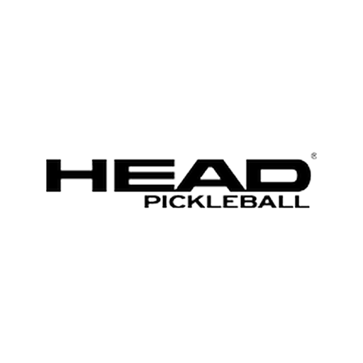 The image shows the HEAD Pickleball logo. HEAD is written in bold, black, uppercase letters, with PICKLEBALL in smaller, uppercase black letters below it, set against a white background.