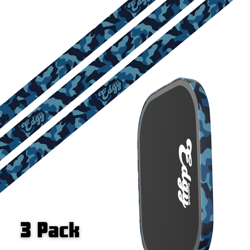 Blue Camo Edge Tape (3 pack) - Pickleball Paddle Edge Tape