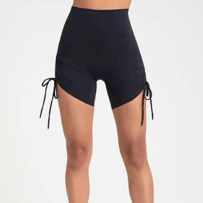 AIRE Ultra-Soft Ruched Biker Shorts | SALE