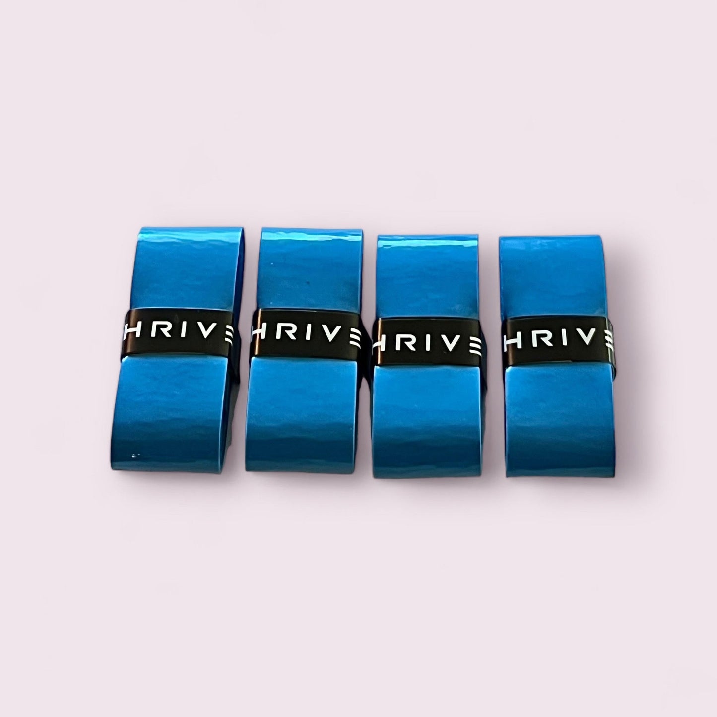Thrive Pickleball Overgrips (Super Tacky) are durable blue tape rolls designed to enhance grip and comfort as a reliable overgrip.