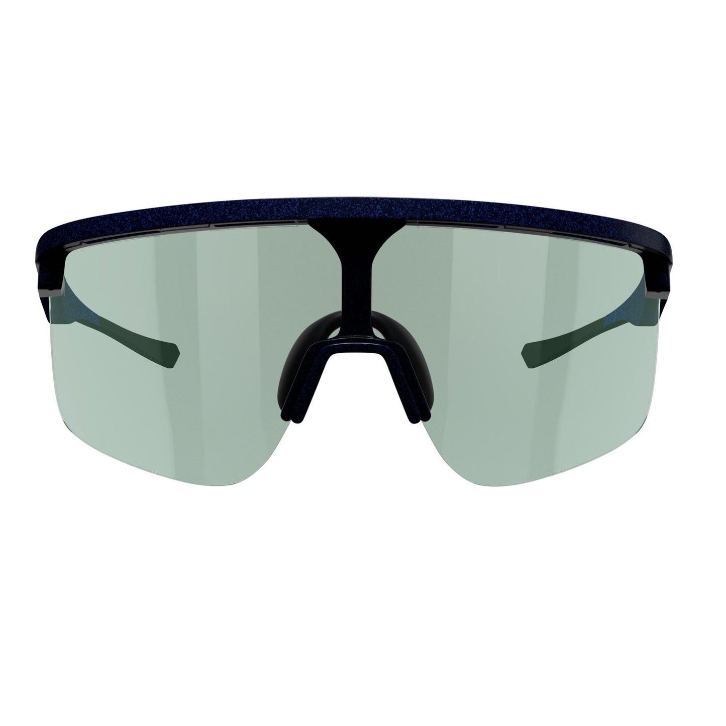 The Dink Eyewear Captiva Pickleball Sunglasses feature a dark, sleek frame with a straight brow bar and single-piece ColorBoost lenses in light gray. Nose pads and arms ensure a secure fit, while UV protection makes them perfect for sporty play.