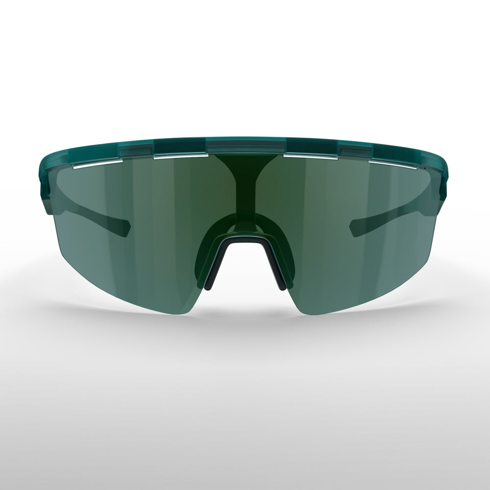 The Dink Eyewear Captiva Emerald Green Pickleball Sunglasses are sporty wrap performance eyewear.