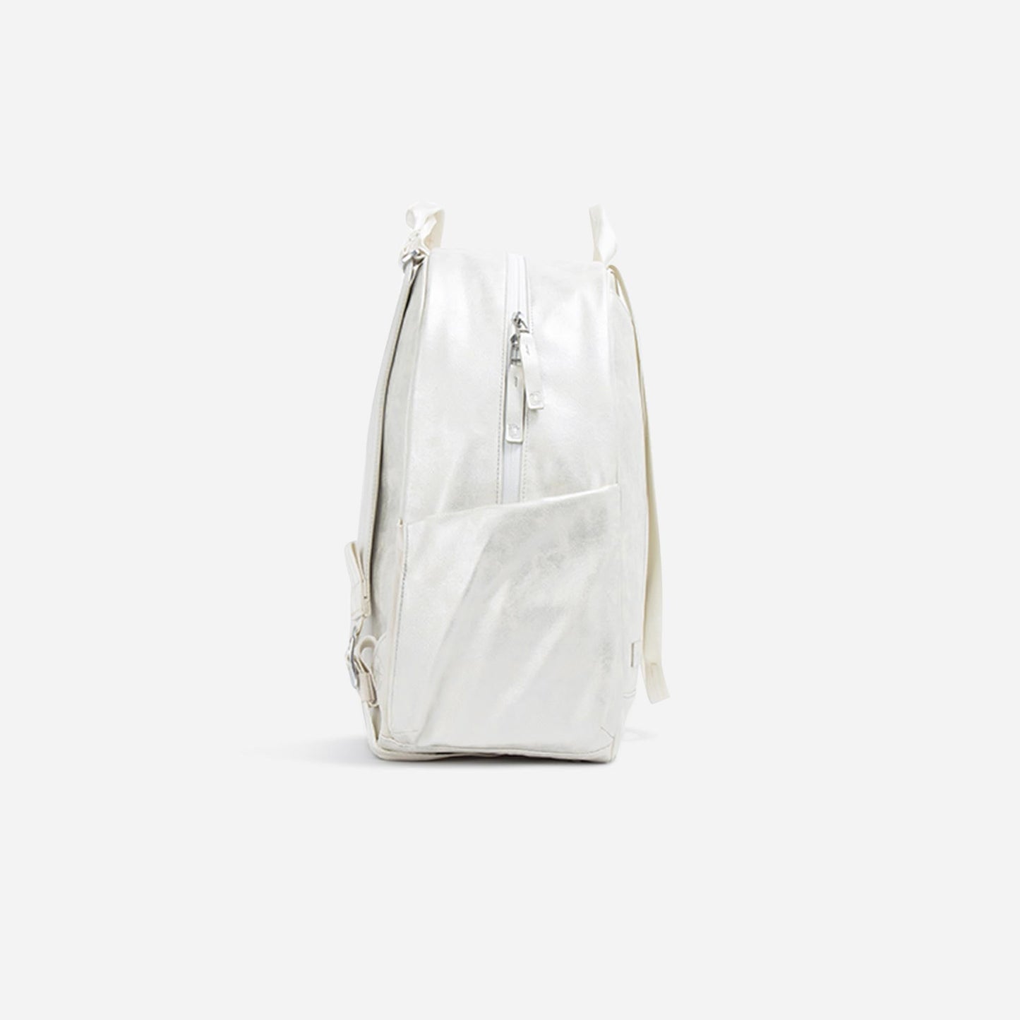 The MELBOURNE Pickleball Backpack & Tote by Doubletake stands upright on a light background. Featuring off-white straps, a front zip pocket, and vertical main zipper, its tip-free, modern design has no visible logos or decorations.