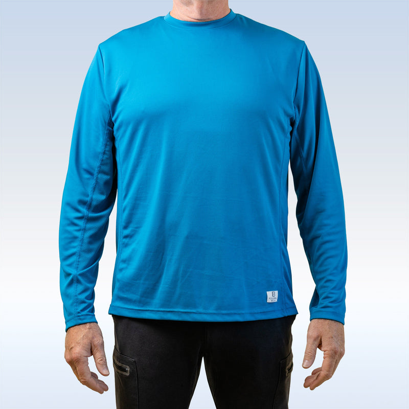 PB Men's Mykonos Blue Long Sleeve Tee