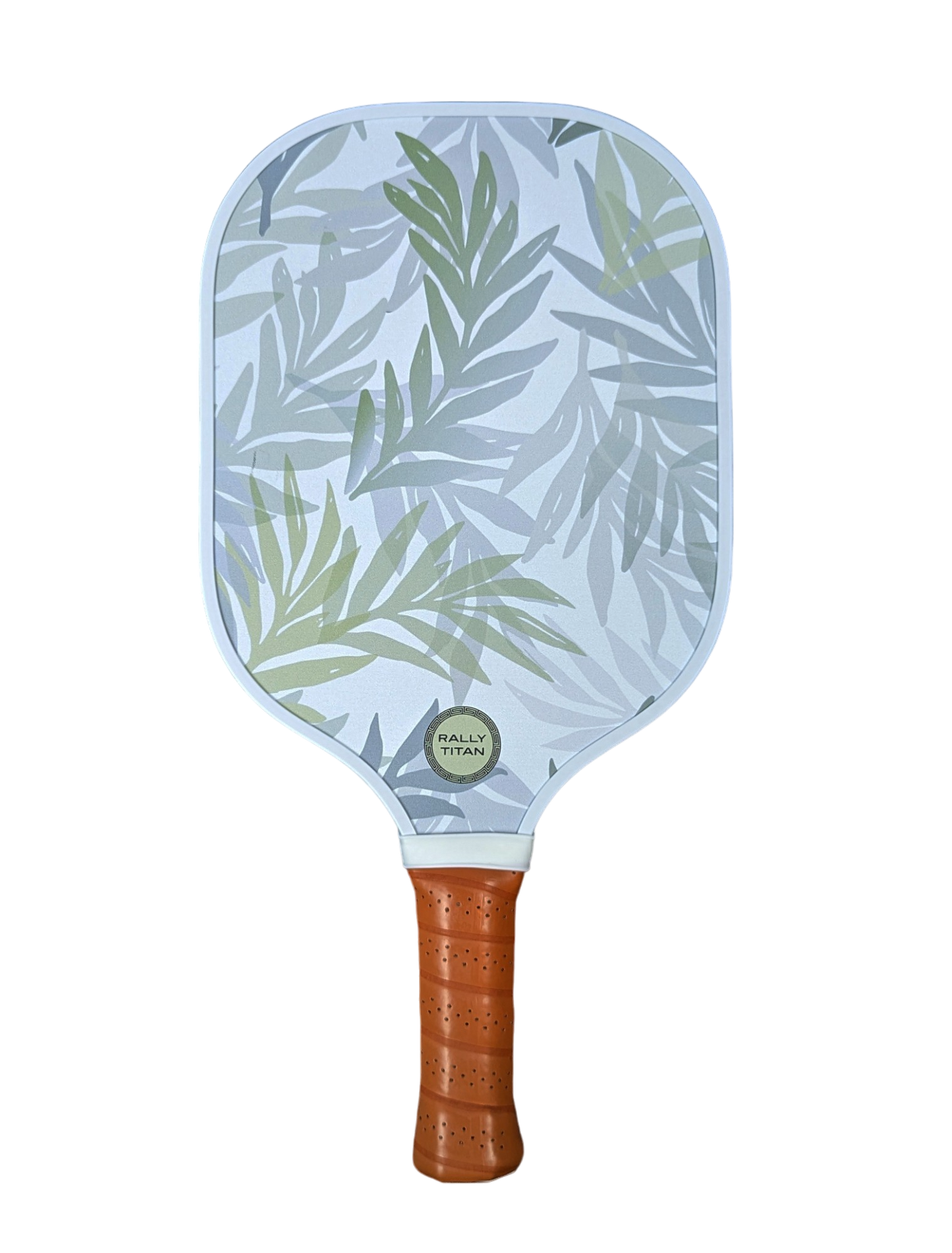 The Olive B by Rally Titan Pickleball features a stylish design, a T300 textured carbon fiber surface, and a lightweight 10MM polypropylene honeycomb core for excellent control.