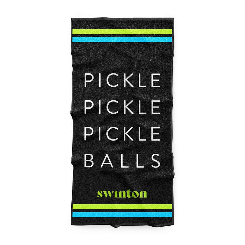 Pickleball Sports Towel Black
