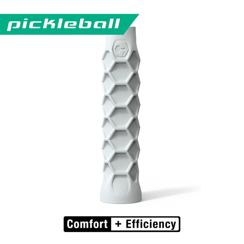 Pickleball Elongated Grip - 6 Inches Long - Regular Feel - White