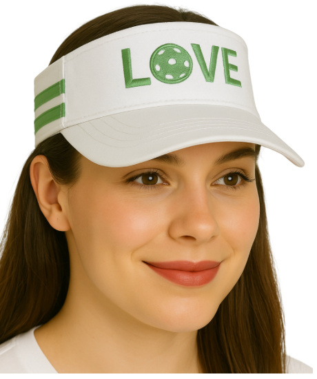 Pickleball Visor - White & Green