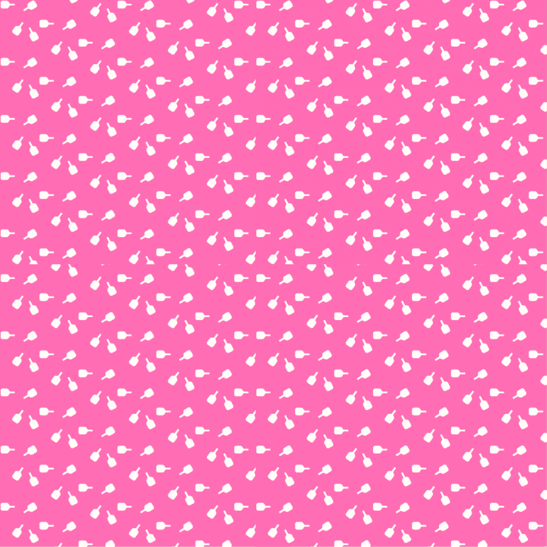 A seamless pattern of small white pears on bright pink makes the Sammy Skort 2.0 by Playly Store playful and vibrant. Ideal as a high-waisted or pickleball skort, it pairs with CoolFlow fabric for comfort and style.