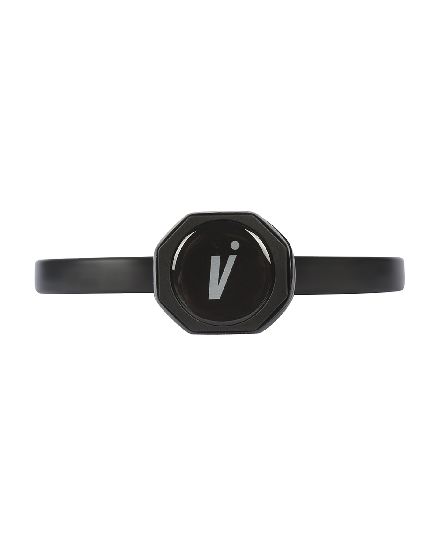 The Volair Pickleball V.1F/ WB 16mm Paddle features a black wristband with a round, glossy face and a white 'V' dot logo. Its adjustable, modern design is inspired by T700 carbon fiber and photographed on a white background.