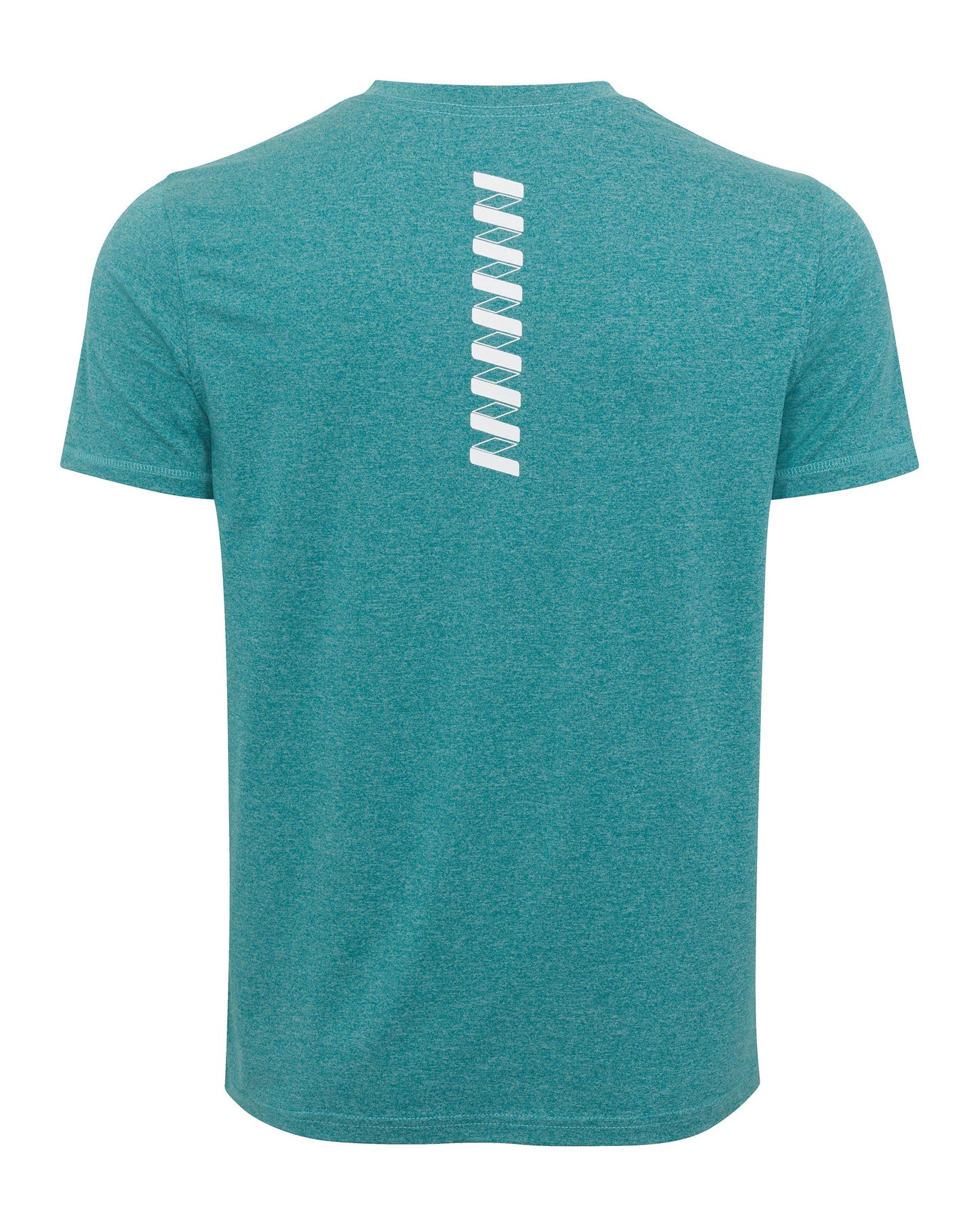 The back of the Men’s Short Sleeve Logo T-shirt by Wringer Wear in blue, featuring the Wringer logo.