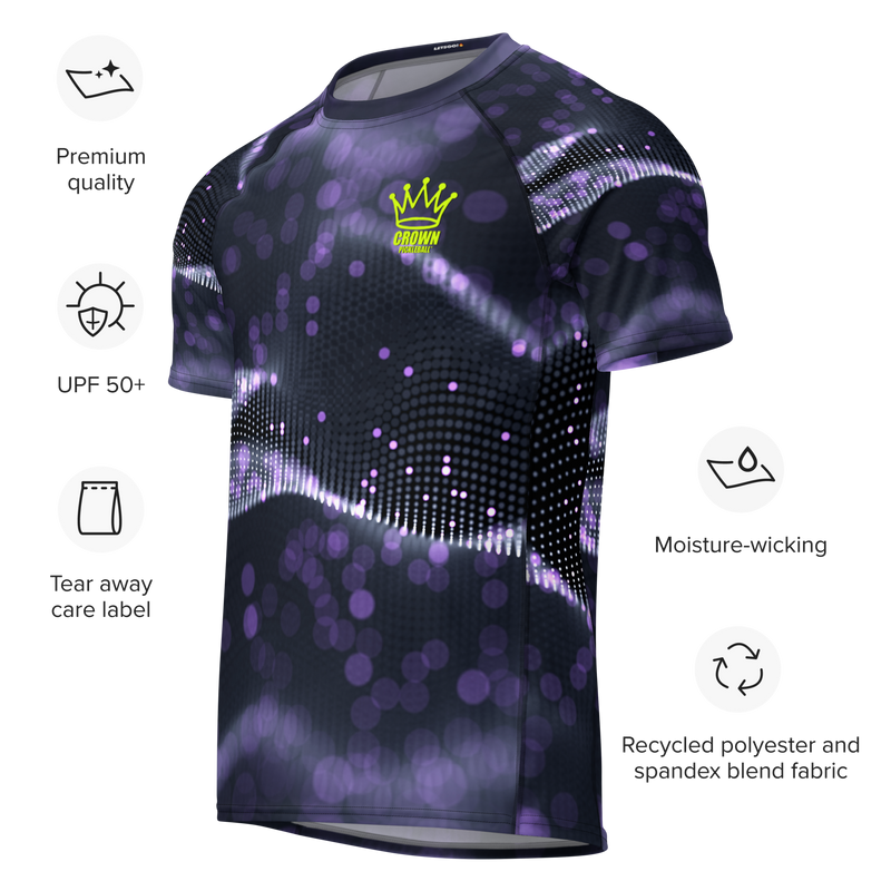 CROWN PICKLEBALL - Men's Tourney Shirt (Purple)