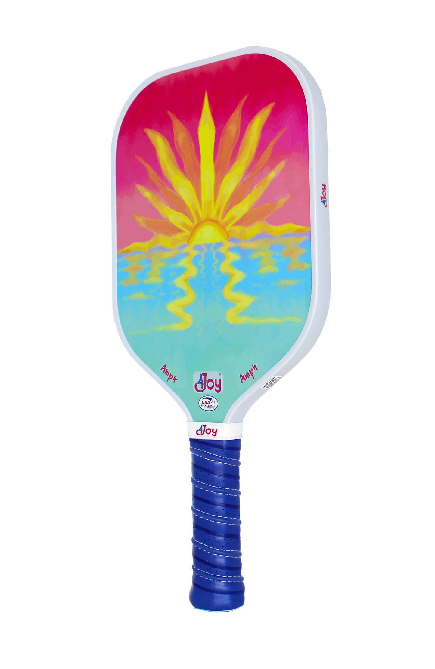 The 4Joy Paddles AMP4 Pickleball Paddle Series features a Turtle design, includes a protective paddle cover, and is crafted for performance and style.