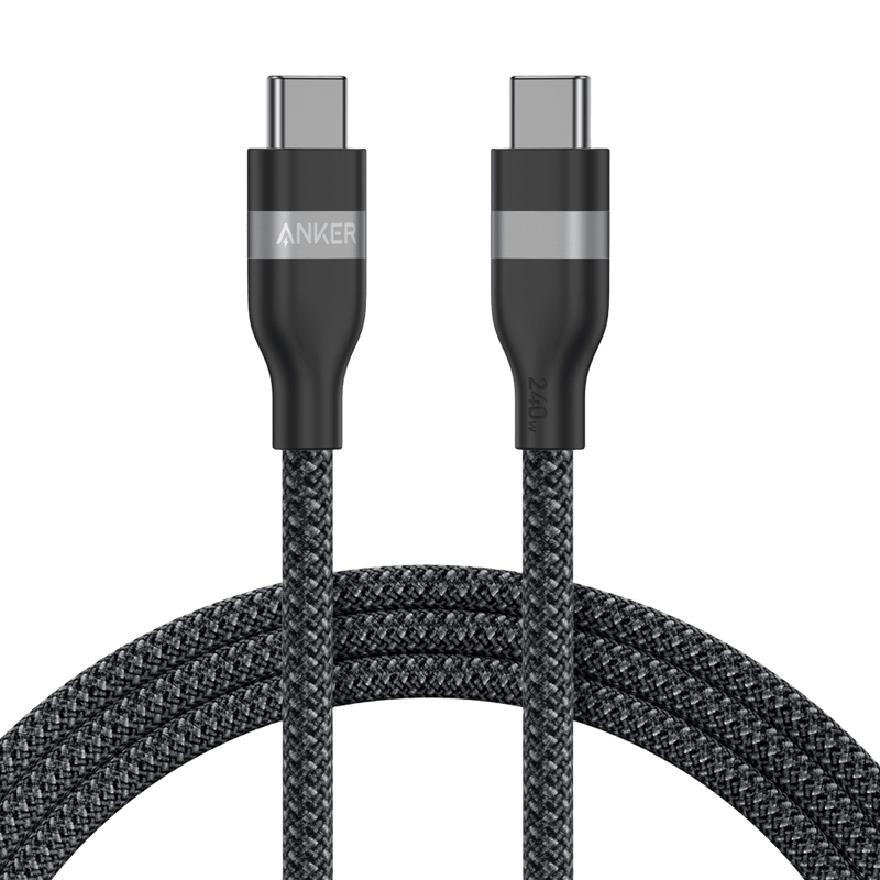 Anker USB-C to USB-C Cable (3 ft / 6 ft, 240W, Upcycled-Braided)