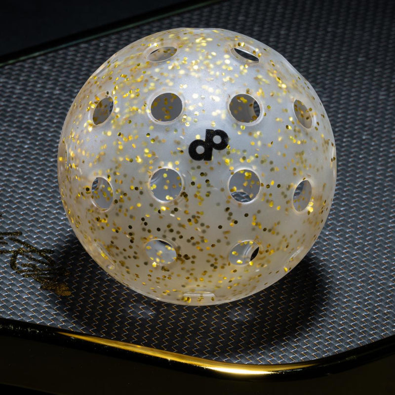 Gold Glitter-Infused Pickleball Ball 4-Pack - High Roller