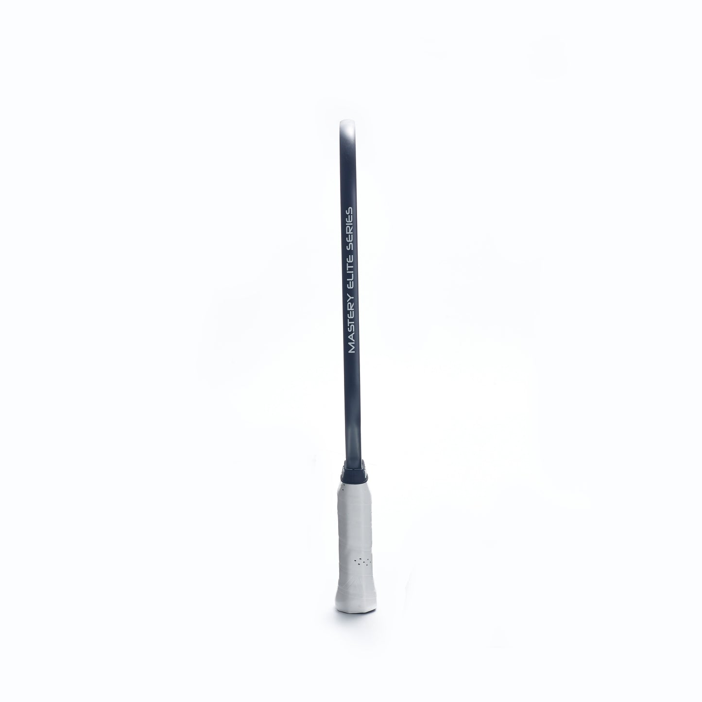 A black and silver ARTI Carbon Fiber "MASTERY ELITE 1.0" Paddle with a white grip stands upright against a plain white background, featuring the words MASTERY ELITE SERIES printed in white on the shaft.