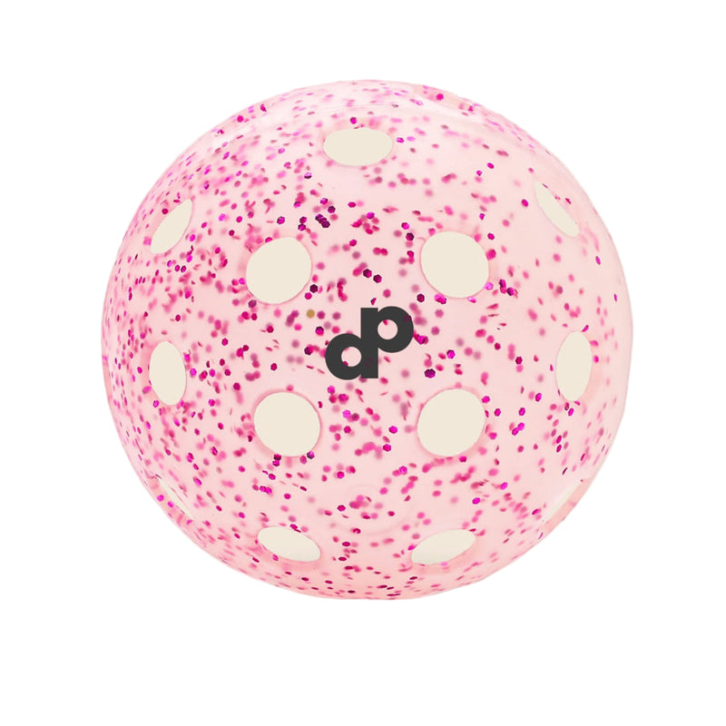 Pink Glitter-Infused Pickleball Ball